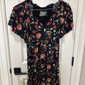 Anthropologie The Shelbie Tiered Mini Dress